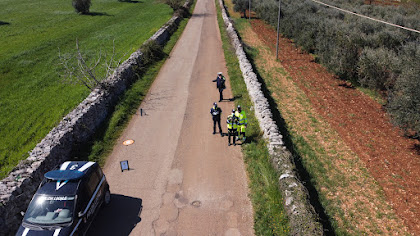 Sorvolo territorio con drone