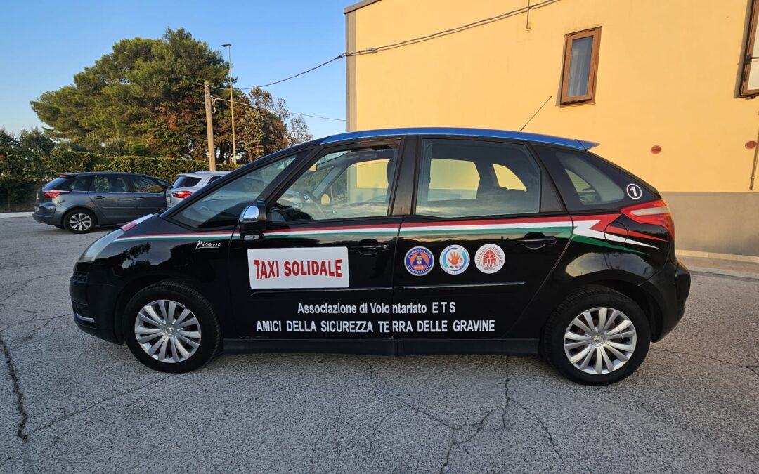 TAXI SOLIDALE a Mottola: dal 1° ottobre 2025 il servizio parte ufficialmente